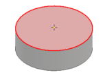 Inventor NAVI円形状の面の同心円に、スケッチを作成せずに穴フィーチャを作成したい